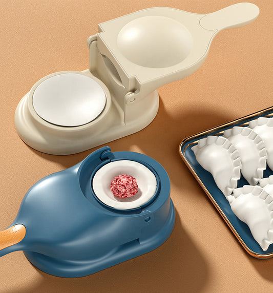 2-in-1 Dumpling Maker Machine – Gujiya, Ghughra & Momos Press Tool with Puri Maker