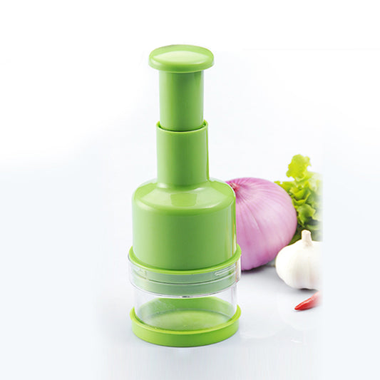 Manual Onion Chopper – Plastic Body with Stainless Steel Blade