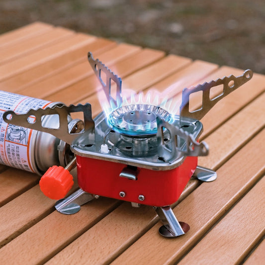 Mini Camping Gas Stove – Folding Lightweight Backpacking Stove | 4000W Windproof Burner