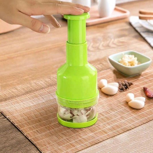 Manual Onion Chopper – Plastic Body with Stainless Steel Blade