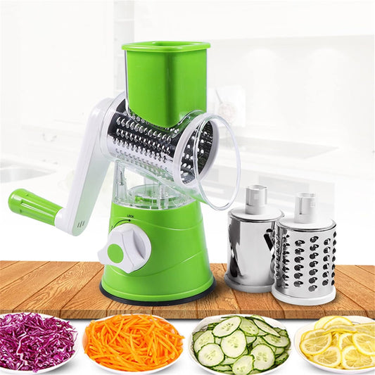 3-in-1 Manual Vegetable Cutter Slicer & Grater