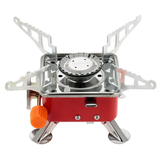 Mini Camping Gas Stove – Folding Lightweight Backpacking Stove | 4000W Windproof Burner